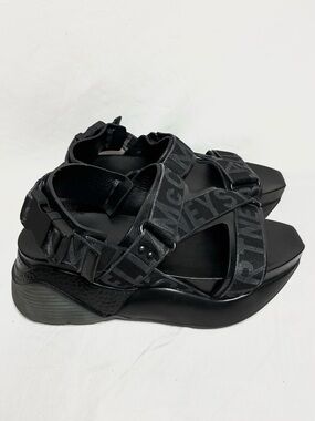 Stella McCartney Logo Strap Platform Sandals